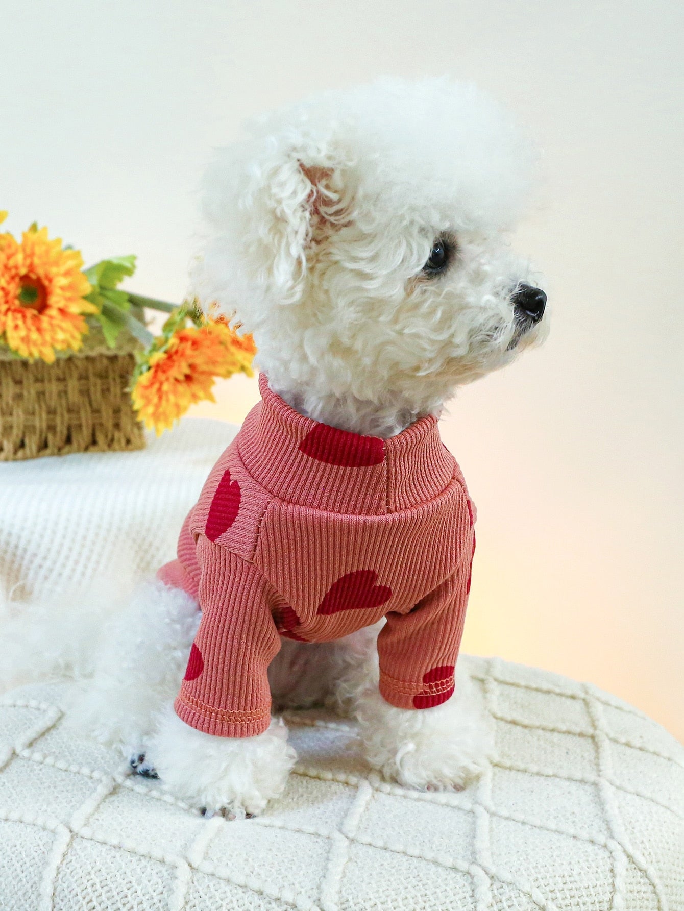 1pc Pet Sweatshirt For Small/Medium Dogs & Cats, Valentine's Day Outfit