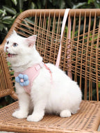 Pet Chest Harness With Leash,Small Dog Teddy Bichon Pomeranian Chest And Back Strap Pup Rope For Walking Training