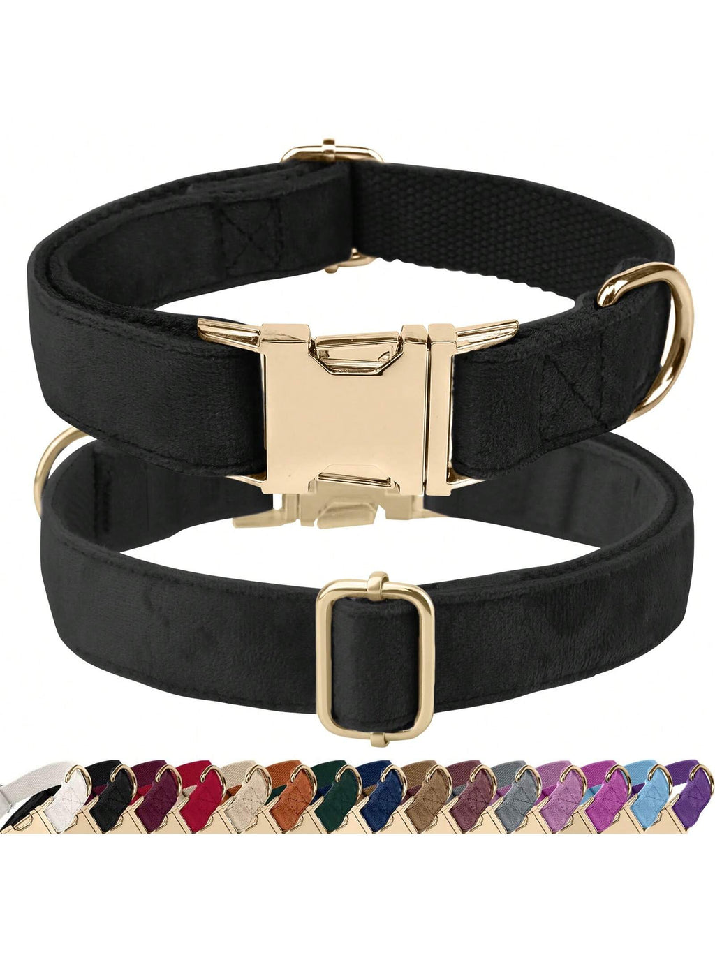 Soft Velvet Dog Collar, Heavy Duty Dog Collar With Quick Release Metal Buckle, Suitable For Small, Medium And Large Dogs, Can Be Gift For Your Pet
