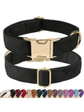 Soft Velvet Dog Collar, Heavy Duty Dog Collar With Quick Release Metal Buckle, Suitable For Small, Medium And Large Dogs, Can Be Gift For Your Pet