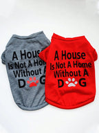 2pcs Dog Clothes Summer Lightweight Cute Breathable Small Dog Vest T-Shirt Suit, For Small/Medium Breeds