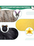 CGLLCute Pet Headwear5 Pieces Cat Hat Dog Costume Cute Bunny Rabbit Hat With Ears Headwear Lion Mane Cap Valentine New Years Day Party Accessory For Kitten Puppy Dress Up Adjustable Birthday PartyLHCG5102