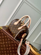 Louis Vuitton Speedy Bandouli¨¨re 20 Monogram Beige Strap - 20.5 x 13.5 x 12.0 cm