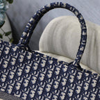 Dior Book Tote Navy Blue