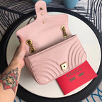 Gucci Marmont matelass¨¦ shoulder bag in Pink
