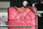 Chanel 19 Flap Bag Medium Pink - 30cm