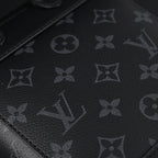 Louis Vuitton Soft Trunk Messenger – Monogram Eclipse Canvas with Silver Chain