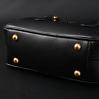 Miu Miu Black Matelassé Leather Satchel Bag – Mini Top Handle