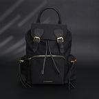 Burberry The Rucksack – Black Nylon & Leather Backpack with Gold-Tone Hardware