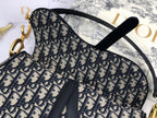 Dior medium Saddle bag with Strap blue oblique